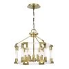 Prima Vista 6-Light Aged Antique Brass Cage Pendant to Semi-Flush Mount with Clear Acrylic Accents by Metropolitan -BLACK DECKER store aged antique brass metropolitan chandeliers n7355 790 64 1000