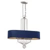 Grandeur 8-Light Aged Antique Nickel Island Pendant Light with Twilight Blue Velvet Shade by Metropolitan -BLACK DECKER store aged antique nickel metropolitan chandeliers n7339 889 64 1000