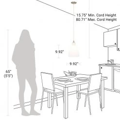 1-Light Aged Brass Mini Pendant with Milk Glass Shade by Cresswell -BLACK DECKER store aged brass cresswell pendant lights bm1948 00 44 1000