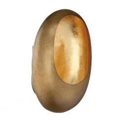 Ardor 5.125 in. Antique Brass and Gold Leaf LED Sconce by Metropolitan