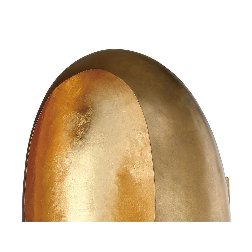 Ardor 5.125 in. Antique Brass and Gold Leaf LED Sconce by Metropolitan 4 Ardor 5.125 in. Antique Brass and Gold Leaf LED Sconce by Metropolitan - Image 2