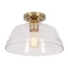 12.5 in. Vintage-Inspired Semi-Flush Mount Ceiling Light by Cresswell 1 12.5 in. Vintage-Inspired Semi-Flush Mount Ceiling Light by Cresswell -BLACK DECKER store antique brass cresswell flush mount lights 24059 000 64 1000