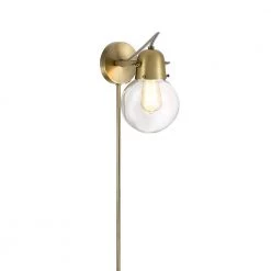 1-Light Antique Brass Mid-Century Modern Vanity Bath Sconce Light by Cresswell -BLACK DECKER store antique brass cresswell wall sconces 22289 001 44 1000