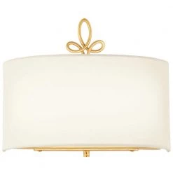 Gianella 1-Light Ardent Gold Leaf LED Wall Sconce with White Linen Shade by Metropolitan -BLACK DECKER store ardent gold leaf metropolitan vanity lighting n7910 696 l c3 1000