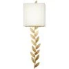 Arbor Grove 1-Light Ardent Gold Leaf LED Wall Sconce with White Linen Shade by Metropolitan 2 Arbor Grove 1-Light Ardent Gold Leaf LED Wall Sconce with White Linen Shade by Metropolitan -BLACK DECKER store ardent gold leaf metropolitan vanity lighting n7970 696 l 64 1000