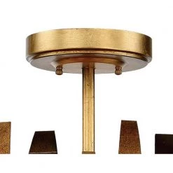 Manitou 19 in. 5-Light Ardor Gold Semi Flush Mount by Metropolitan -BLACK DECKER store ardor gold metropolitan flush mount lights n7835 659 4f 1000