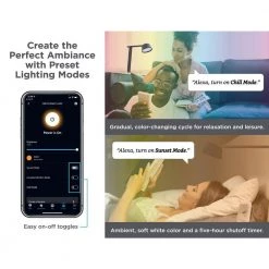 17 in., Black, Indoor, Smart Desk Lamp, works with Alexa, with Qi Wireless Charger by BLACK+DECKER -BLACK DECKER store black black decker desk lamps led2200 qism bk 44 1000