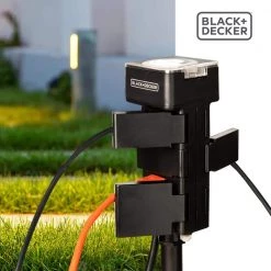 Garden Stake 6 Grounded Outlets Tools Timer Waterproof Outlet Timer for Lights by BLACK+DECKER -BLACK DECKER store black black decker outdoor lighting accessories bdxpa0032 fa 1000