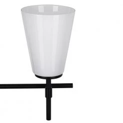 24 in. 3-Light Black Vanity Light with Opal Glass Shades by Cresswell -BLACK DECKER store black cresswell vanity lighting 24075 000 1f 1000