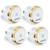 LED Night Light Plug-In with Photocell Sensor, 2.5 Lumens (4-Pack) Outlet Room Lights by BLACK+DECKER