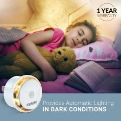 LED Night Light Plug-In with Photocell Sensor, 2.5 Lumens (4-Pack) Outlet Room Lights by BLACK+DECKER -BLACK DECKER store black decker led night lights bdxpa0070 76 1000
