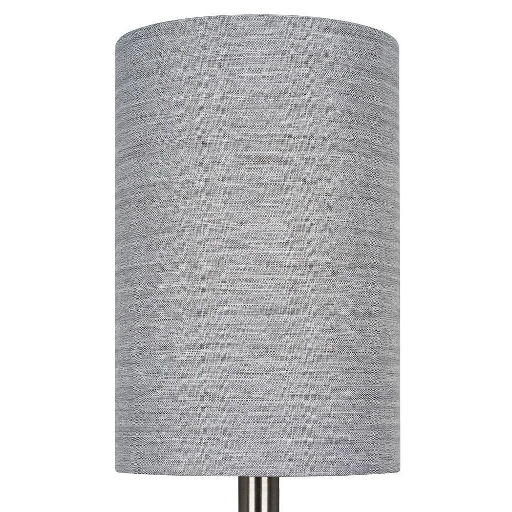 14 in. Black Faux Marble and Brushed Nickel Modern Table Lamp by Cresswell 6 14 in. Black Faux Marble and Brushed Nickel Modern Table Lamp by Cresswell - Image 4