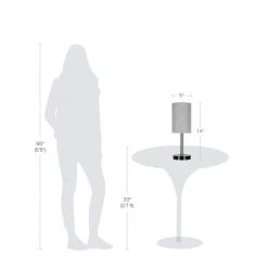 14 in. Black Faux Marble and Brushed Nickel Modern Table Lamp by Cresswell 12 14 in. Black Faux Marble and Brushed Nickel Modern Table Lamp by Cresswell -BLACK DECKER store black faux marble brushed nickel finish cresswell table lamps bm1567 02 44 1000