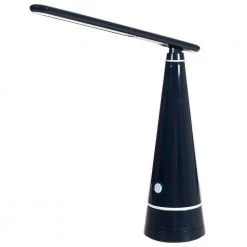 15 in. Contemporary LED Gooseneck Desk Lamp in Black by Lavish Home