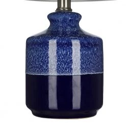 15 in. Blue Ceramic Accent Lamp by Cresswell -BLACK DECKER store blue cresswell table lamps bm1467 00 4f 1000