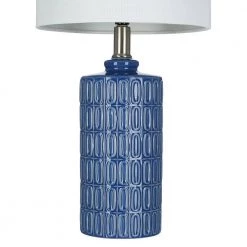 18 in. Blue Ceramic Accent Lamp by Cresswell -BLACK DECKER store blue cresswell table lamps bm1470 00 4f 1000