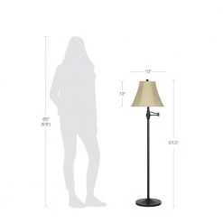 57.5 in. Bronze Swing Arm Floor Lamp by Cresswell 14 57.5 in. Bronze Swing Arm Floor Lamp by Cresswell -BLACK DECKER store bronze cresswell floor lamps bm1457 00 fa 1000