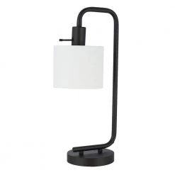 19 in. Oil Rubbed Bronze Metal Downbridge Table Lamp by Cresswell