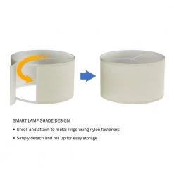 59 in. Brown and Black Mid-Century Modern LED Floor Lamp End Table with USB Charging Port by Lavish Home -BLACK DECKER store brown lavish home floor lamps hw1000078 1f 1000