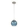 69 in. Hammered Blue Glass Pendant by Cresswell -BLACK DECKER store brushed nickel cresswell chandeliers bm1537 01 64 1000
