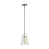 1-Light Brushed Nickel Mini Pendant with Clear Glass Shade by Cresswell -BLACK DECKER store brushed nickel cresswell pendant lights bm1947 00 64 1000
