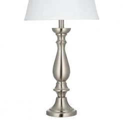 29.75 in. Brushed Nickel Table Lamp by Cresswell -BLACK DECKER store brushed steel cresswell table lamps bm1462 00 4f 1000