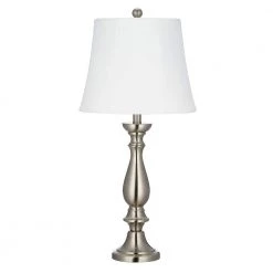 29.75 in. Brushed Nickel Table Lamp by Cresswell