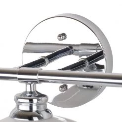 26 in. 3-Light Chrome Vanity Light with Opal Glass Shades by Cresswell 11 26 in. 3-Light Chrome Vanity Light with Opal Glass Shades by Cresswell -BLACK DECKER store chrome cresswell vanity lighting 24076 000 1f 1000