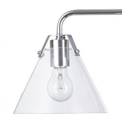 3-Light Chrome Vanity Light with Clear Glass Shades by Cresswell 11 3-Light Chrome Vanity Light with Clear Glass Shades by Cresswell -BLACK DECKER store chrome cresswell vanity lighting bm1942 00 4f 1000