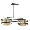 Soho 6-Light Coal and Soft Brass Island Chandelier with Clear Glass Shades by Metropolitan -BLACK DECKER store coal and soft brass metropolitan chandeliers n7819 726 64 1000