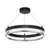 Grande Illusion 20.25 in. 1-Light Coal with Polished Nickel LED Semi-Flush Mount by Metropolitan -BLACK DECKER store coal with polished nickel metropolitan flush mount lights n7992 572 l 64 1000