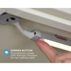 9 in. LED Cool White 4000K, Dimmable, 5-Bar Under Cabinet Lights Kit with Hands-Free On/Off (Tool-Free Plug-in Install) by BLACK+DECKER -BLACK DECKER store cool white 5 bar kit black decker under cabinet lights leduc9 5ck 1f 1000