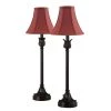 25.75 in. Bronze Buffet Lamp with Red Shade (Set of 2) by Cresswell 2 25.75 in. Bronze Buffet Lamp with Red Shade (Set of 2) by Cresswell -BLACK DECKER store cresswell lamp sets 19358 003 64 1000