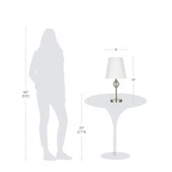 3-Piece Brushed Nickel Lamp Set (2 Table Lamps, 1 Floor Lamp) by Cresswell -BLACK DECKER store cresswell lamp sets bm1564 01 44 1000