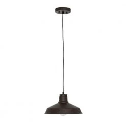 BLACK DECKER store 28 1-Light Dark Bronze Farmhouse Pendant by Cresswell