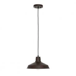 1-Light Dark Bronze Farmhouse Pendant by Cresswell -BLACK DECKER store dark bronze cresswell chandeliers bm1547 01 c3 1000