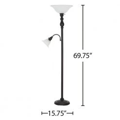 70 in. Dark Bronze Transitional Floor Lamp with LED Bulb Included by Cresswell 8 70 in. Dark Bronze Transitional Floor Lamp with LED Bulb Included by Cresswell -BLACK DECKER store dark bronze cresswell floor lamps 22317 000 4f 1000