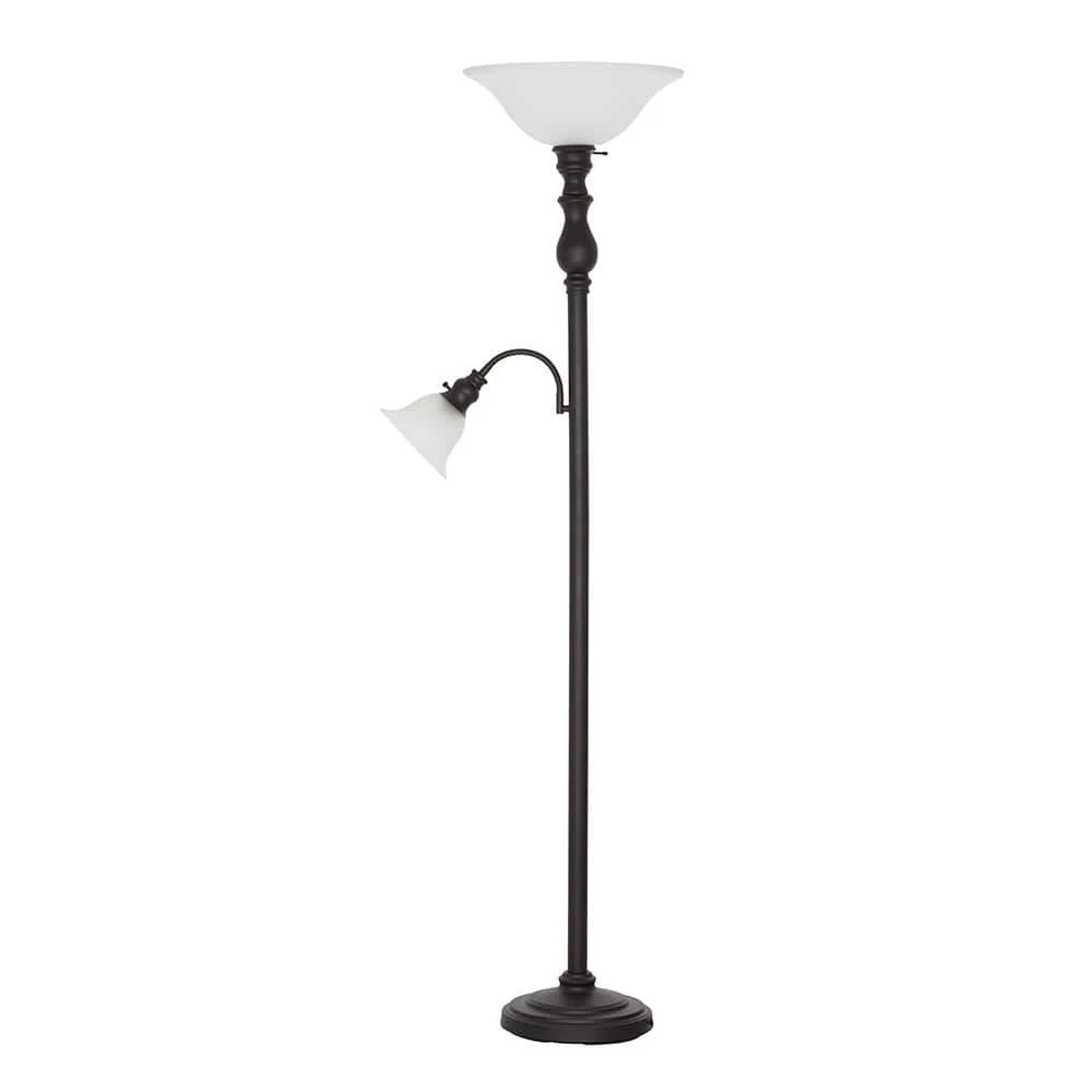 70 in. Dark Bronze Transitional Floor Lamp with LED Bulb Included by Cresswell 3 70 in. Dark Bronze Transitional Floor Lamp with LED Bulb Included by Cresswell