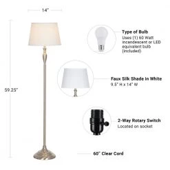 59.25 in. Dark Bronze Transitional Floor Lamp with LED Bulb Included by Cresswell 8 59.25 in. Dark Bronze Transitional Floor Lamp with LED Bulb Included by Cresswell -BLACK DECKER store dark bronze cresswell floor lamps 22326 001 4f 1000