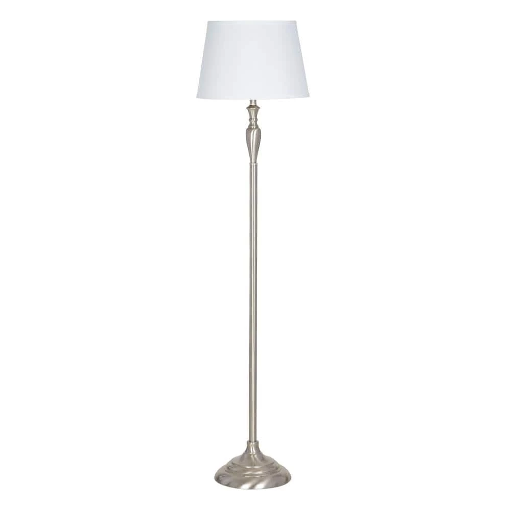 59.25 in. Dark Bronze Transitional Floor Lamp with LED Bulb Included by Cresswell 3 59.25 in. Dark Bronze Transitional Floor Lamp with LED Bulb Included by Cresswell