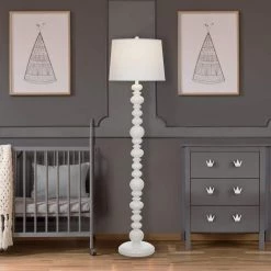 59 in. Glossy White Farmhouse Floor Lamp by Cresswell 13 59 in. Glossy White Farmhouse Floor Lamp by Cresswell -BLACK DECKER store glossy white cresswell floor lamps bm1552 01 31 1000