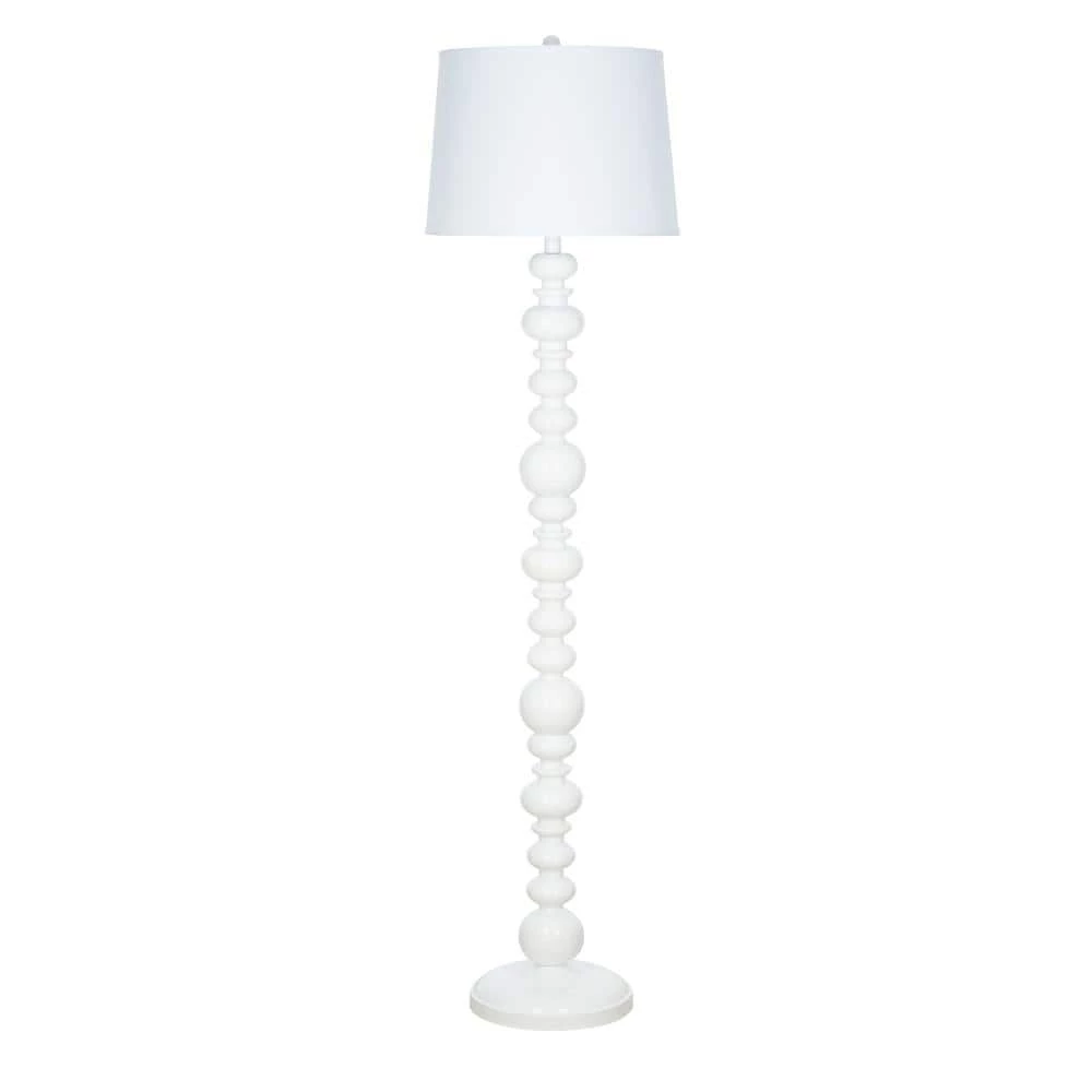 59 in. Glossy White Farmhouse Floor Lamp by Cresswell 3 59 in. Glossy White Farmhouse Floor Lamp by Cresswell