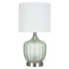 18 in. Green Glass Accent Lamp by Cresswell -BLACK DECKER store green cresswell table lamps bm1473 00 64 1000