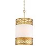 Blairmoor 4-Light Honey Gold Pendant with Faux White Silk Diffuser by Metropolitan -BLACK DECKER store honey gold metropolitan chandeliers n7784 248 64 1000