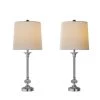 28 in. Faceted Silver Crystal Lamps (Set of 2) by Lavish Home -BLACK DECKER store lavish home lamp sets hw1000039 64 1000