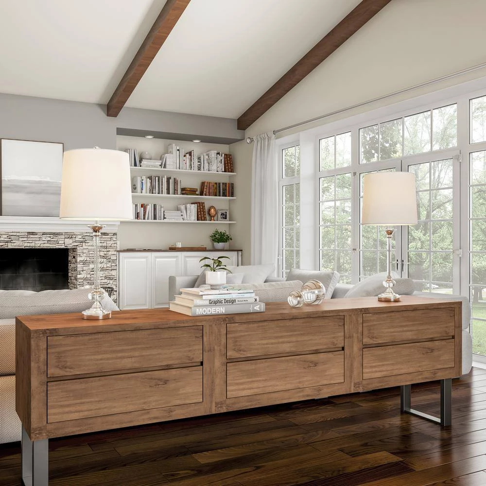 24 in. Modern Crystal Candlestick Lamps (Set of 2) by Lavish Home 6 24 in. Modern Crystal Candlestick Lamps (Set of 2) by Lavish Home - Image 4