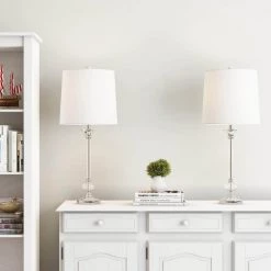 24 in. Modern Crystal Candlestick Lamps (Set of 2) by Lavish Home 10 24 in. Modern Crystal Candlestick Lamps (Set of 2) by Lavish Home -BLACK DECKER store lavish home lamp sets hw1000043 4f 1000