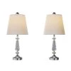 24 in. Modern Crystal Candlestick Lamps (Set of 2) by Lavish Home -BLACK DECKER store lavish home lamp sets hw1000043 64 1000