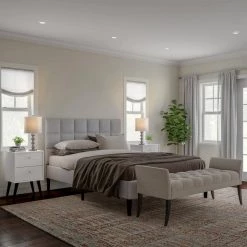 24.5 in. Contemporary Brushed Silver Stacked Ball LED Table Lamps with Ivory Shades (Set of 2) by Lavish Home -BLACK DECKER store lavish home lamp sets hw1000062 44 1000