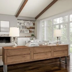 24.5 in. Silver Mid-Century Modern Metal Flared Trumpet Base LED Table Lamps (Set of 2) by Lavish Home -BLACK DECKER store lavish home lamp sets hw1000064 1f 1000